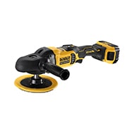 18V XR Brushless Rotary Polisher - 2 X 5Ah