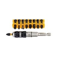 10 pc Impact Torsion Screwdriving Set with Pivoting Bit Tip Holder