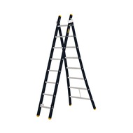 2 PART 8 RUNGS PROFESSIONAL ALUMINIUM MULTI-FUNCTION LADDER