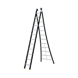 2 PART 12 RUNGS PROFESSIONAL ALUMINIUM MULTI-FUNCTION LADDER