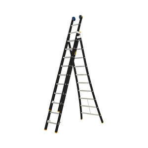 3 PART 10 RUNGS PROFESSIONAL ALUMINIUM MULTI-FUNCTION LADDER